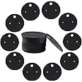 BokWin 100 Pcs Round Earring Display Holder Cards 5cm/2 Inch Jewelry Cards Holder Kraft Paper Studs Earring Display Cards(Black)
