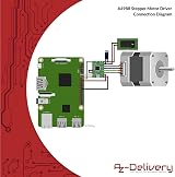 AZDelivery A4988 DMOS Stepper Motor Driver with Headers Heat Sink for Arduino view 5
