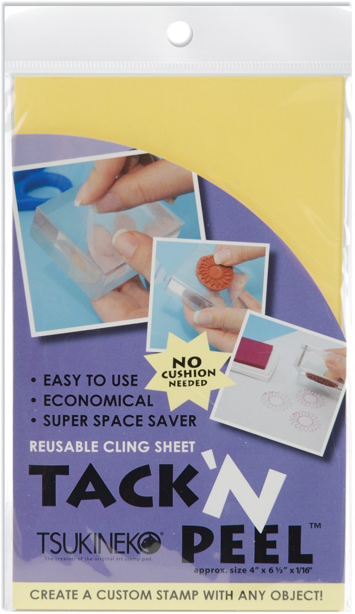 Tsukineko Imagine TP-000-001 Tack N Peel Reusable Cling Sheet, Multi-Colour