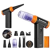 K&F CONCEPT Blower & Suction 2 in 1 Compressed Air Duster, with LED Light,150000RPM Electric Air Duster, 3 Gear Adjustable&Portable, Dust Blower for Computer, Keyboard, House, Outdoor and Car