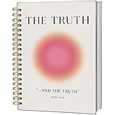 FLVGE Aura Aesthetics Notebook, Bible The Truth Notebook Journal, Christian Scripture John 14:6 Bible Hardcover Spiral Notebooks for School Supplies Home Office 5.5x8.3
