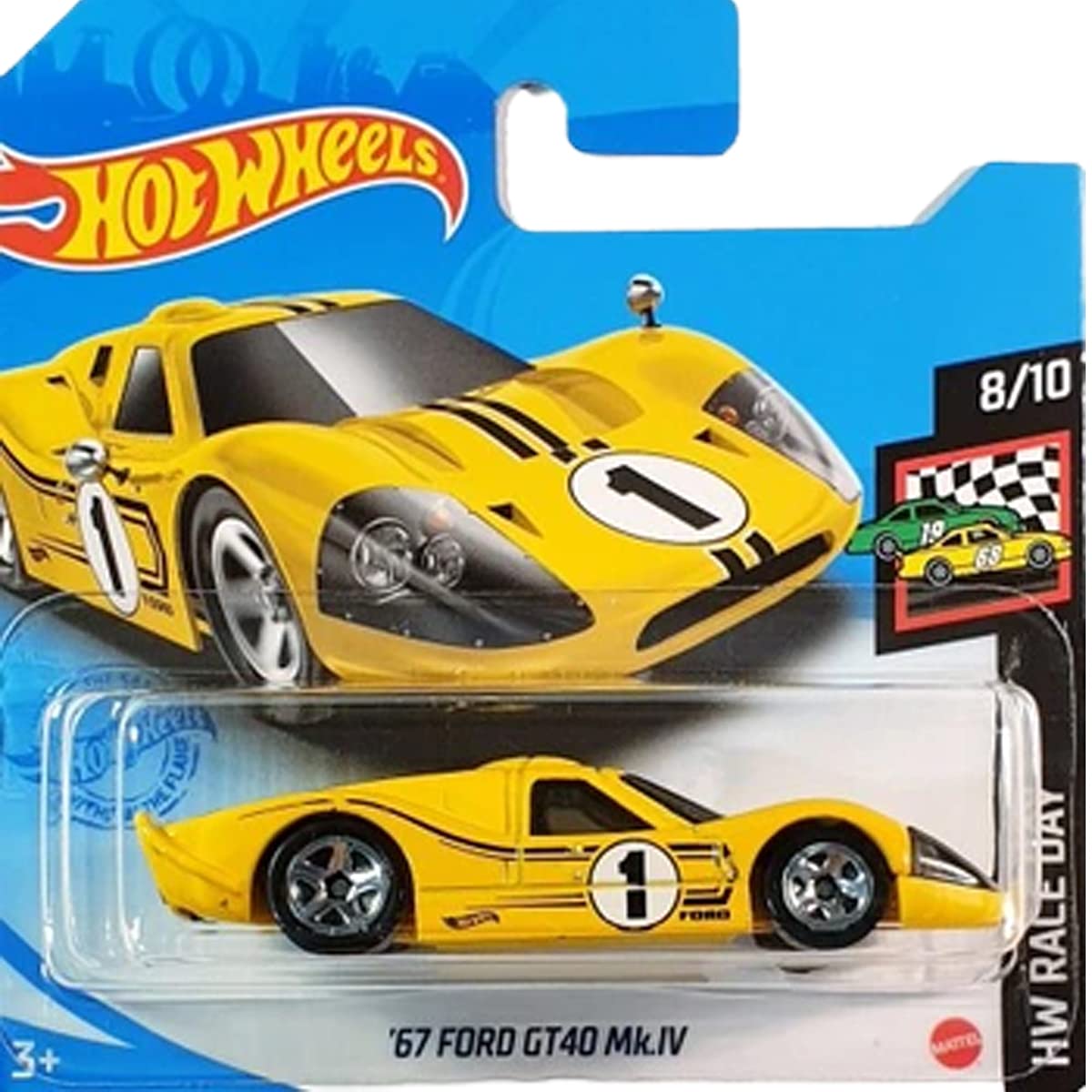 Hot Wheels '67 Ford GT40 Mk.IV HW Race Day 8/10 (106/250) 2021 Short Card