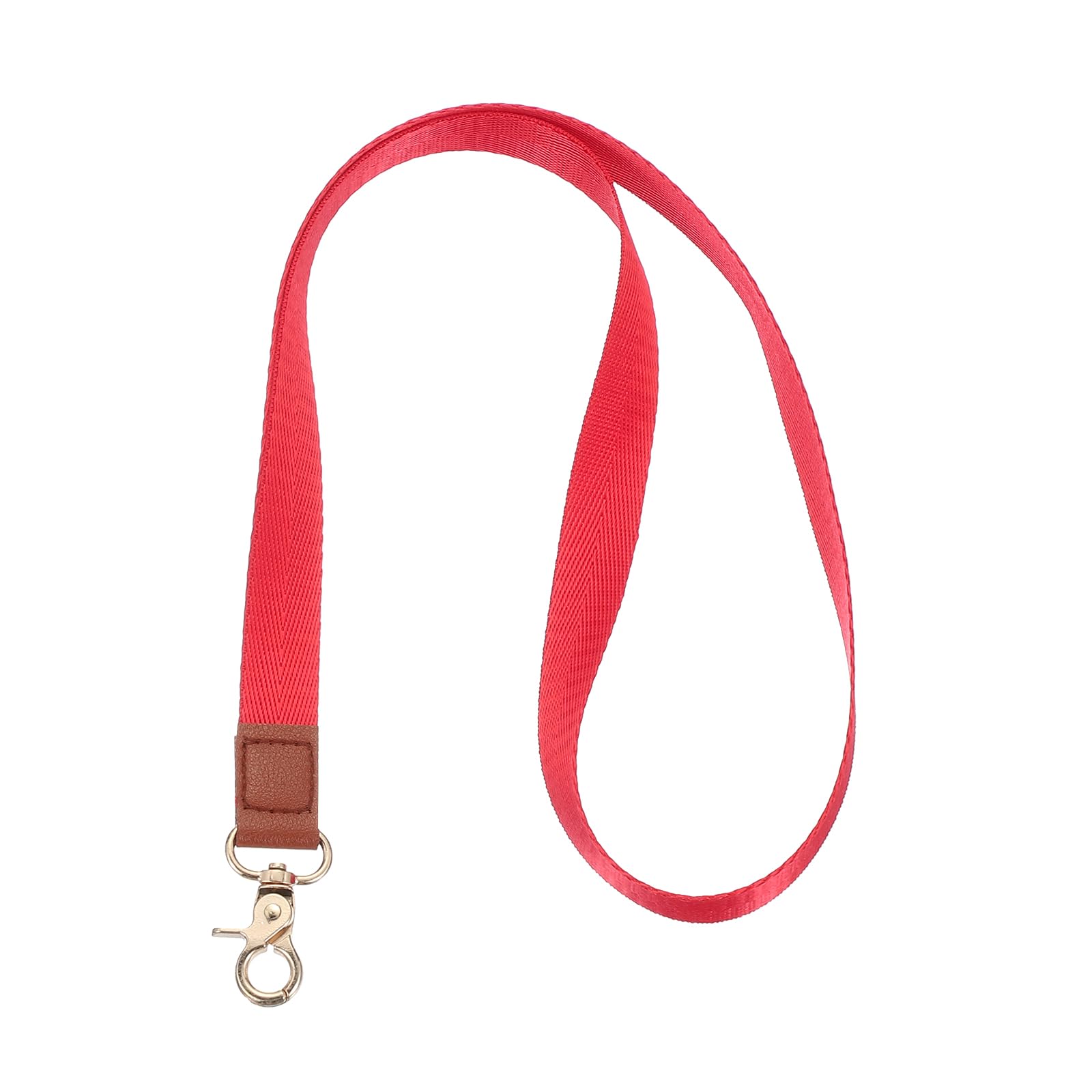 PATIKIL Key Lanyard, Modern Neck Lanyards Strap ID Badges Holder, Long Keychain Lanyard with Metal Clasp for Whistle Wallets Office Teacher Men Women Red