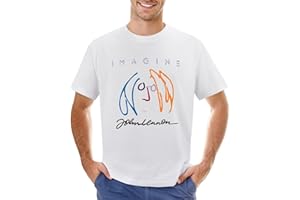 Rashmika Short Sleeve T Shirt John Lennon Crew Neck T-Shirt Athletic Shirts for Men