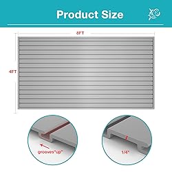 NeatiEase Slatwall Panel Wall Storage Systems, 4 x