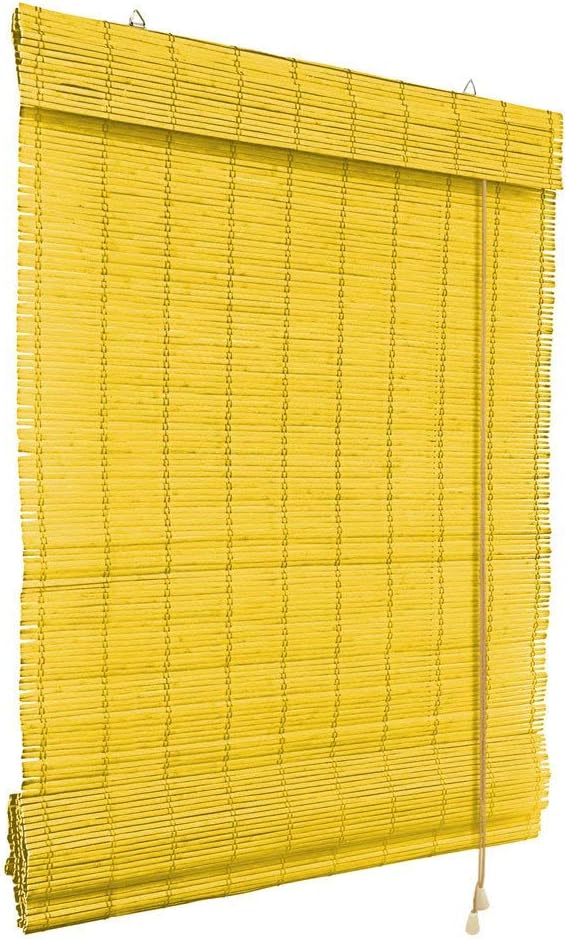 Victoria M. Bamboo Roman Blind 120 x 160 cm in Bamboo Colour - Privacy Window Blinds