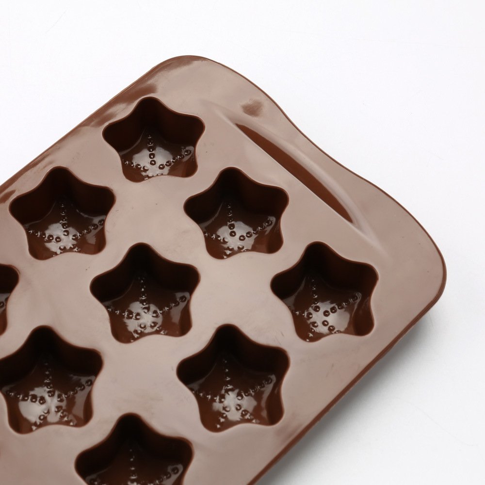 Candy Molds Set of 2 Stars Mini Wax Molds Baking Molds Silicone