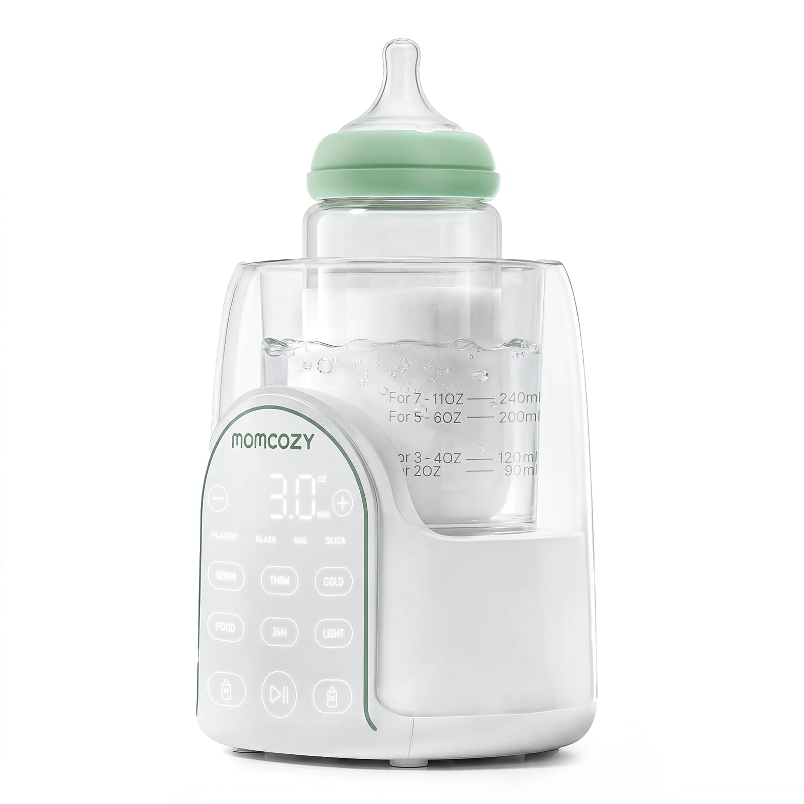 Photo 1 of Momcozy NightPro Baby Bottle Warmer for Breastmilk, Built-in Night Light, BPA-Free Tritan, Fullest Nutrients Preserved with Fast & Even Water Bath Warm, Newborn Breastfeeding Essentials Gift for Mom