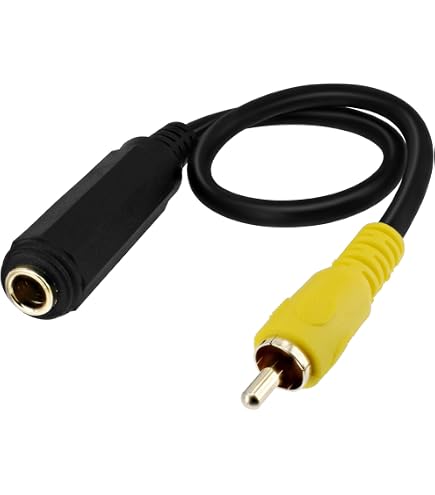 Hosa GPR-484 Adapter – Dual RCA Auf 1/4 Zoll TRS, Zum Kombinieren Oder Teilen Von Stereo-Signalen, Ideal Für Audio-Equipment & Heimstudio