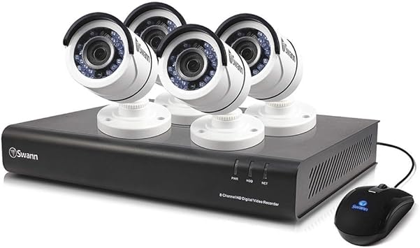Amazon Com Swann 1080p Digital Video Recorder With 8 Pro T855 Cameras Surveillance Camera White Black Swdvk 845008 Us Camera Photo