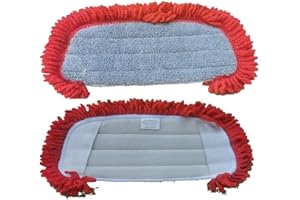 Emiif Microfiber Mop Cloth for for Dirt Devil BD21005, Washable Replacement Pad AD51005, 2-Pack Dusting Accessories Hard Floo