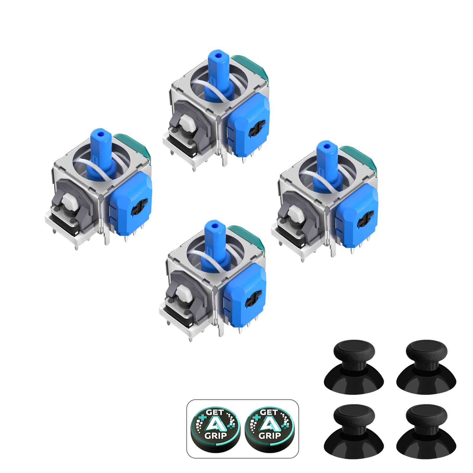 AKNES HallPi V6 TMR Electromagnetic Joystick Replacement for X Box Series X/S Controller, Anti-Drift Stick Repair Accessories for X Box Series X/S Controller - 2 Pairs