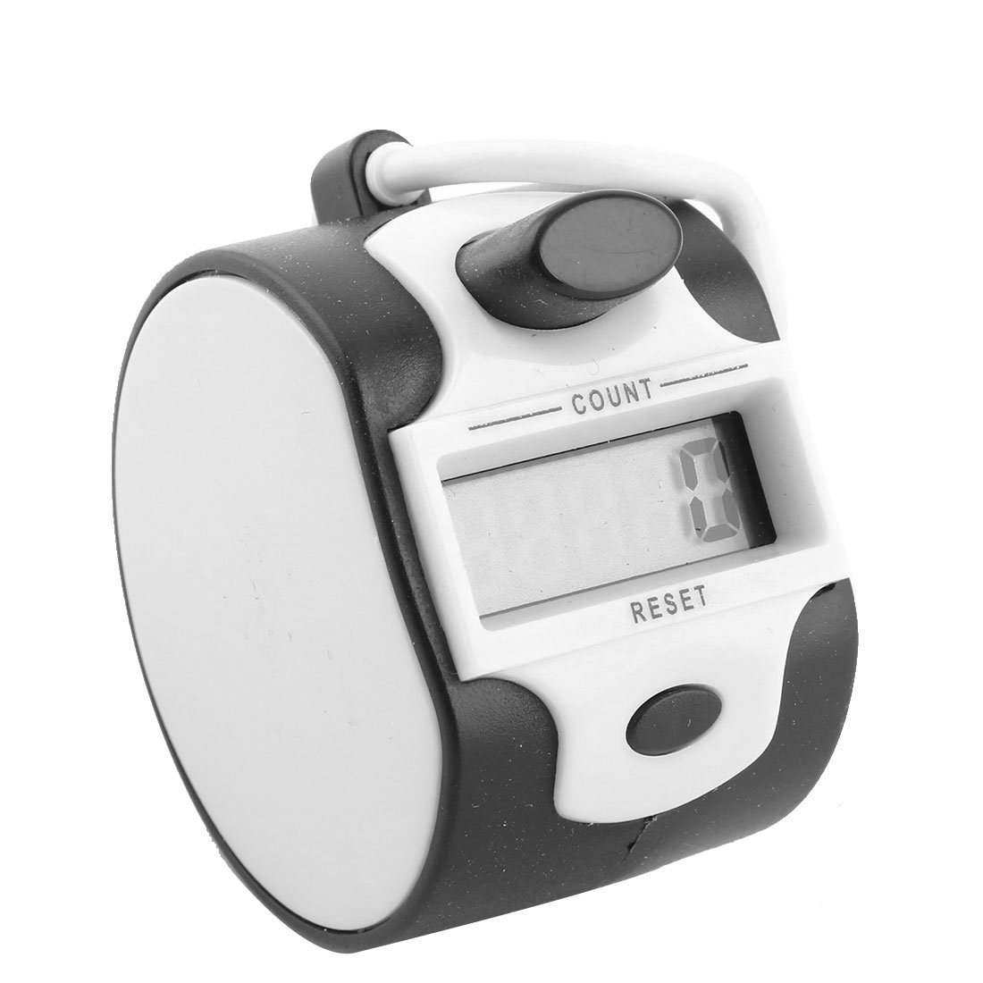 Sourcingmap Office Desk Handheld 5 Digit Numbers LCD Display Tally Click Counter Black White