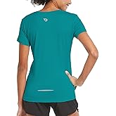 baleaf Women's Short Sleeve Running Workout Shirts Athletic Tops Lightweight Quick Dry Training Yoga Crewneck