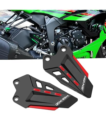 Amazon.com: Bestem Carbon Fiber Heel Guards Foot Peg Plates Twill