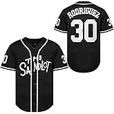 Benny The Jet Rodriguez The Sandlot Baseball Jersey, Michael Squints Palledorous Alan Yeah-Yeah McClennan Men's Jersey S-3XL