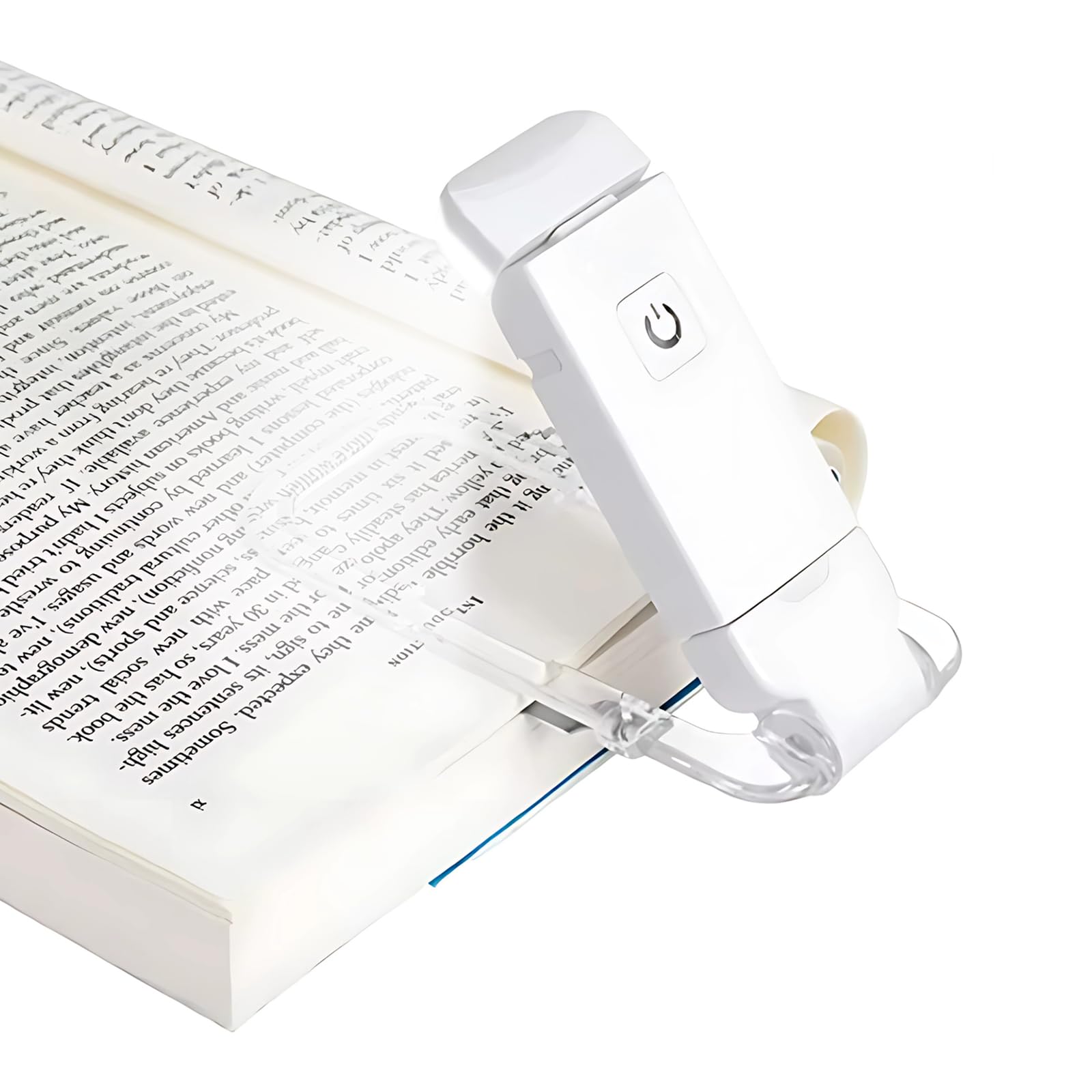 Serene Stock Book Light – Eye-Caring Reading Light with 3 Color Modes & 3 Brightness Levels, Clip-On, USB Rechargeable, Dimmable Portable Lamp with Swing Head for Bedtime Reading