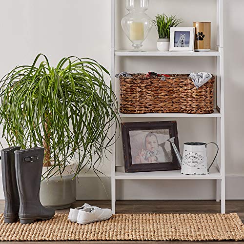 Bone Dry Pet Storage Collection Bone Shape Hyacinth Toy Basket, Dark