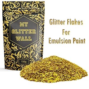 Gold 150G My Glitter Wall Glitter for emulsion paint glittery wall