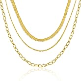 FACOKO 14K Gold Plated Pearl Necklace for Women - Dainty Layered Necklace with Pearls Simple Gold Choker & Collar Style for Wedding Birthday or Valentines Day Jewelry