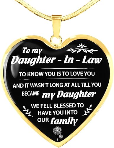 daughter in law heart necklace