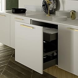 goldenwarm Gold Kitchen Hardware Brass Cabinet