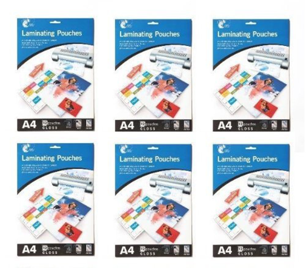 6 x Packs Of A4 Laminating Pouches, Documents, Photos, Pictures