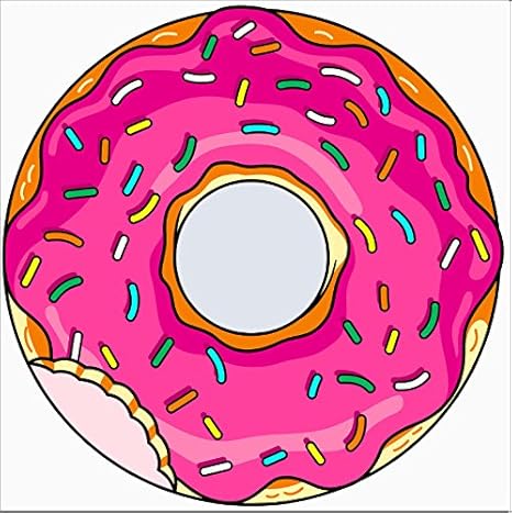 Amazoncom Donut Pizza Pineapple Large Round Microfiber