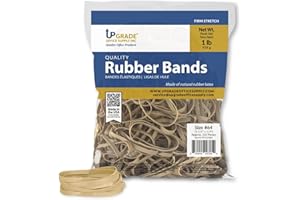 UPGRADE OFFICE SUPPLY INC Upgrade Office Supply UPG22464 Rubber Bands, Size #64 (3-1/2 x 1/4), 320 Bands, 1 lb Bag, USA