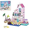 MindBox Girls Seaside Villa Building Blocks,812pcs Beach House Building Toys for Kids Age 8+，Mini Brick