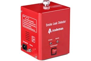 ANDEMAN Automotive Smoke Machine Leak Detector Tester, 12V DC Exhaust Leak Detector Built-in air Pump Evap Leak Detector, Evap Vacuum Diagnostic Tester, Leak Diagnostic Detector Tools Kit for Pipe System