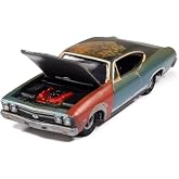 JOHNNY LIGHTNING JLSP404B 1:64 1969 CHEVROLET CHEVELLE (PROJECT IN PROGRESS) TRIPOLI TURQUOISE