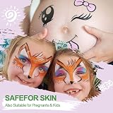 URAQT Face Paint Crayons Kit 8 Colors Non-Toxic Safe For Kids Adults view 6