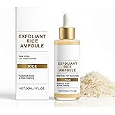 Glow Rice Peeling Ampoule, Soft Exfoliating Face & Body, Peel Shot Glow Scrub, Remove Dead Skin Cells Serum, Gentle Hydrating Formula for All Skin Types, 30ML