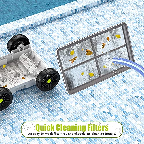 OT QOMOTOP Cordless Robotic Pool Cleaner, Rechargeable Design, Up to 90