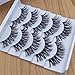 Bluelans® 5 Pairs Long Cross False Eyelashes Makeup Natural Thick Black Fake Eye Lashes Extension Makeup