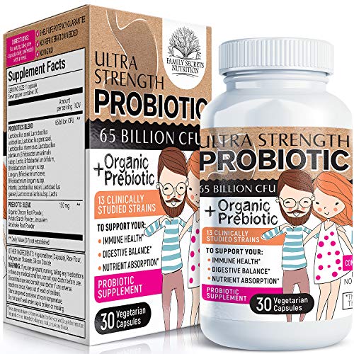 Probiotics 65 Billion CFU DoctorApproved Probiotics for Women Men
