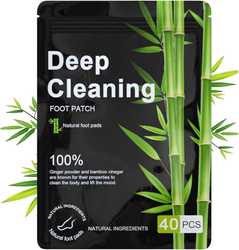 Rezolite Foot Detox Patches 40 Pcs Natural Deep Cleansing for Sleep &