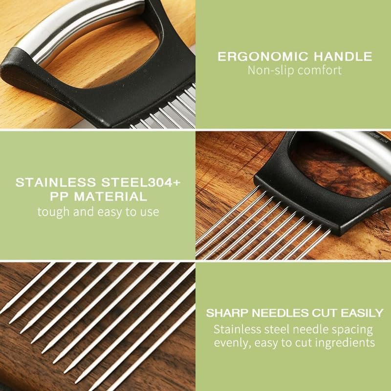 Gegenstände aus Edelstahl, Metall-brettern, gemüsesorten, messerstücken und arbeitshilfen: Fleisch, Zwiebel, Kartoffeln und tomatenprodukte für die Private küche (1PCS) 6