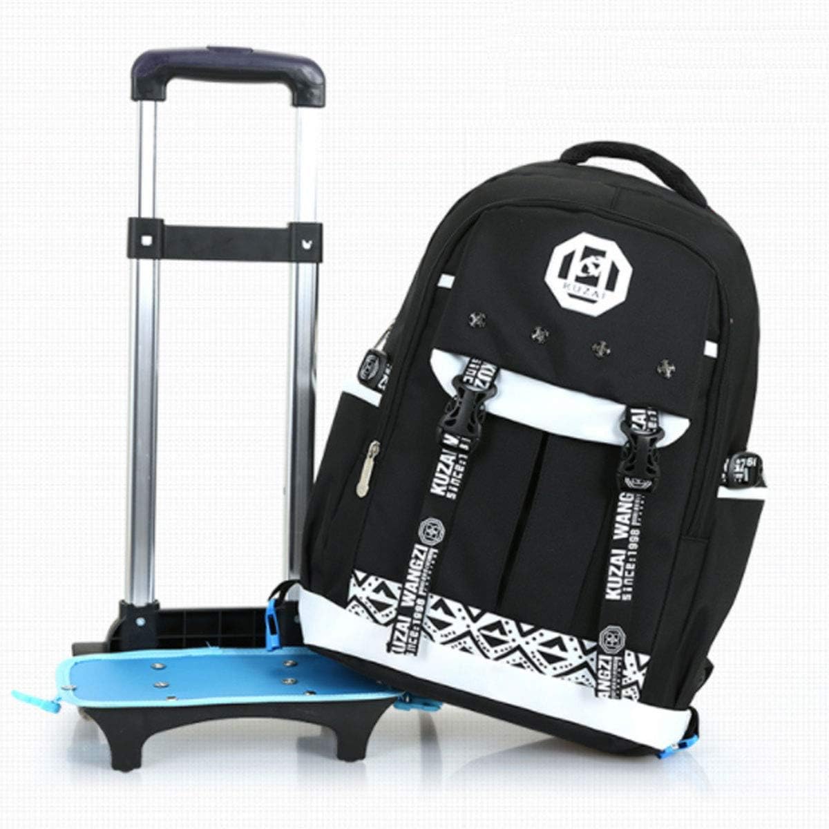 Backpack Removable Trolley Rolling 2 Wheels