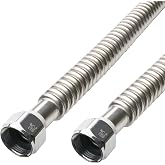 WHK 36-Inch Water Heater 3/4" FIP Flexible Hose Connector,2 Pack | 3/4" Water Supply Line Stainless Steel,Connect to Water Heate/Softener/Filter