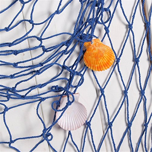 Rosoz Nautical Decorative Fishing Net, Sea Theme Fish Net Decor for