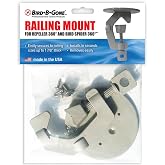 Bird B Gone Railing Mount, Clamp-On for Bird Spider 360 &amp; Repeller 360 | Fits Rails up to 1-7/8" - For Boat Railings, Pole Fences, &amp; More - Easily Removable - Hardware Included
