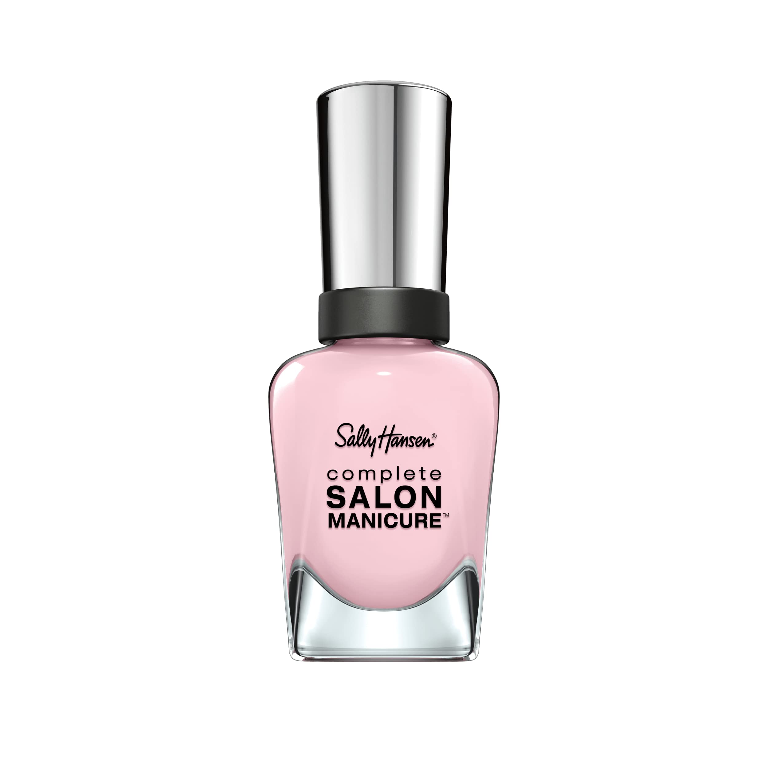 Sally Hansen Complete Salon Manicure Nail Polish, Blush Against The World Limited Edition with Keratin Complex and Shiny, Color 182, Pink, 14.7 ml
