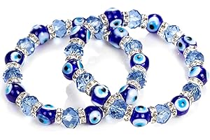 RagBear Evil Eye Bead Bracelet Meaning Beaded Black Beads Crystal Glass Gold