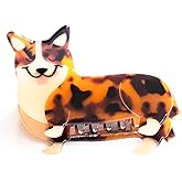Dog Fun Hair Claw Clips, Animal Claw Clip, Small Acetate Hair Clips for Women, Cute Accessories (Corgi)