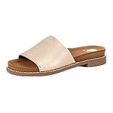 Yellow Box Women's Kalo Slide Sandal, Platino, 6