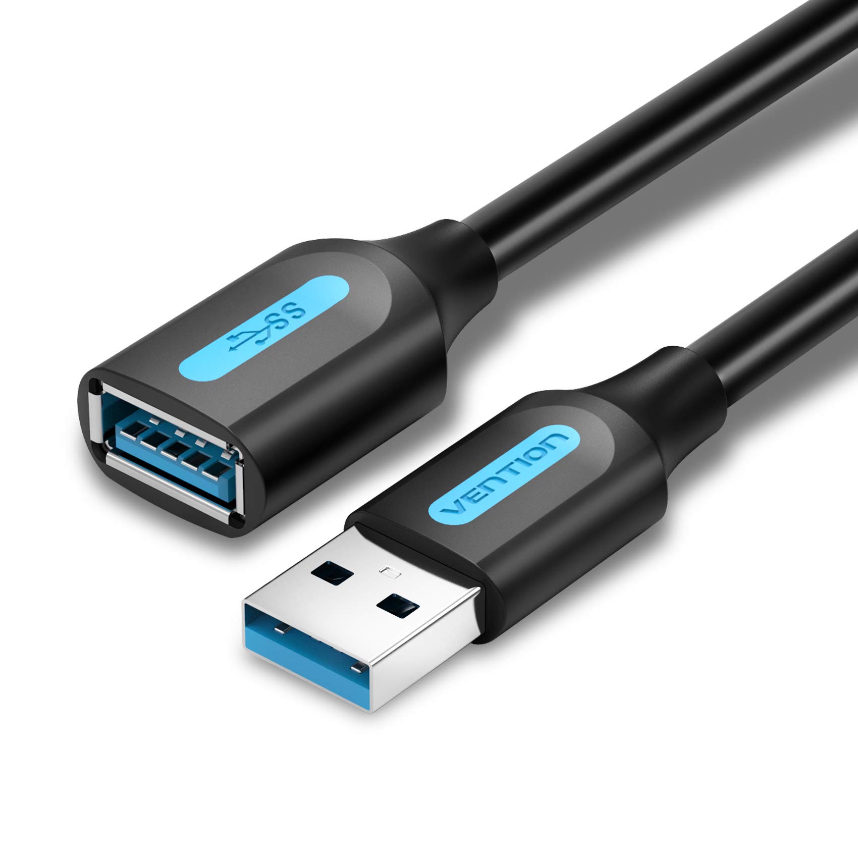 VENTION USB 3.0 Extension Cable 0.5m USB Extender Type A Male to A Female Cable USB Extension Lead 5Gbps High Speed Data Transfer Compatible with Printer, Hard Drive, Keyboard, Mouse