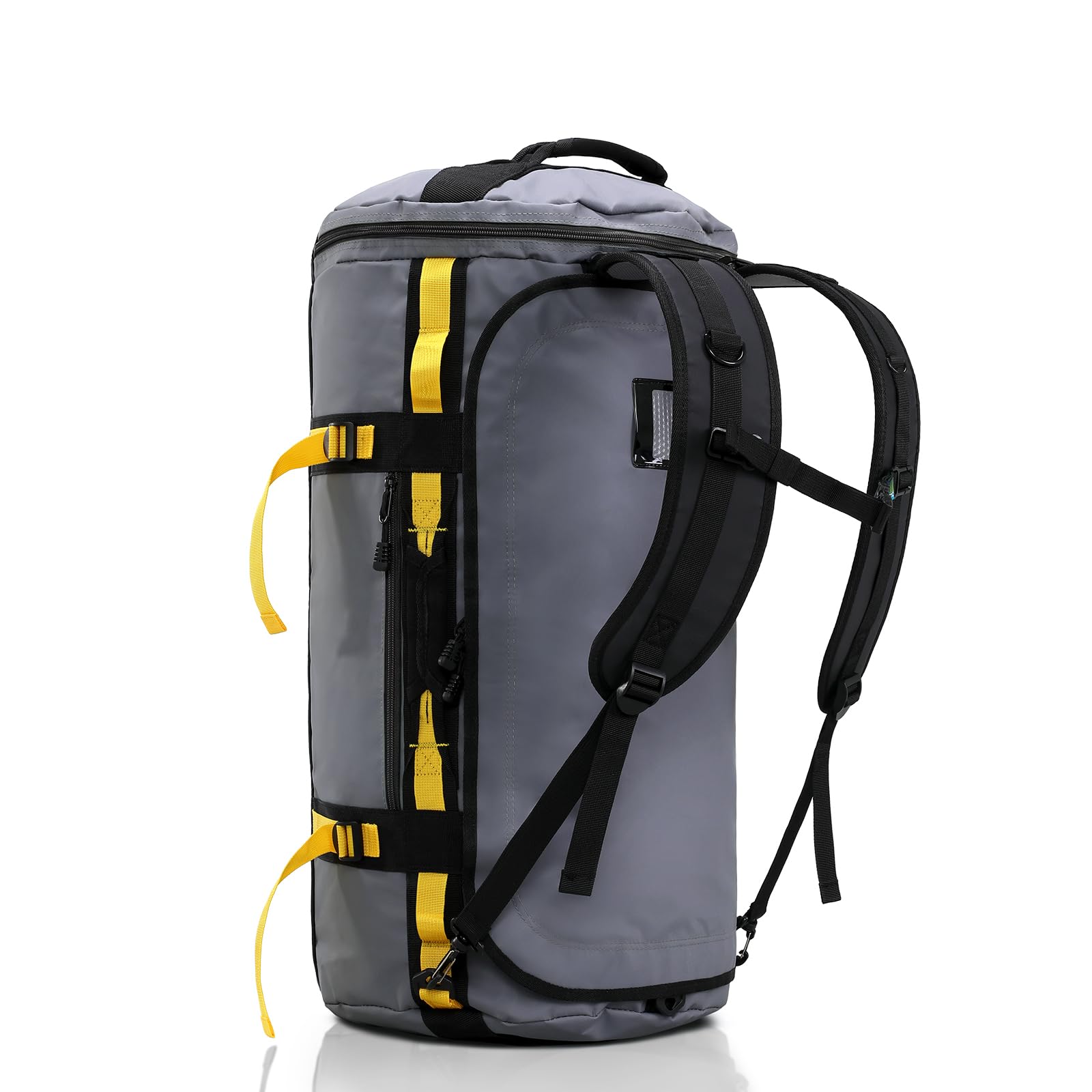 Photo 1 of Haimont Large Duffle Bag Backpack for Travel, Men Women Duffel Backpack Bags with Shoes Compartment for Camping, Traveling, Sports, Trip, Water-resistant, 60L Grey