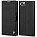 Amzer Wallet Case, PU Flip Case Cover for KeyOne with Built-in Credit/ID Card Slots - Black